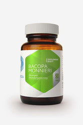 Bacopa Monnieri supplement bottle with 90 capsules for cognitive support and improved memory.